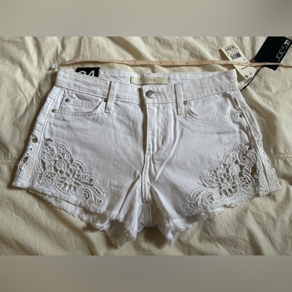 Lemley Jean Shorts w/ lace accent